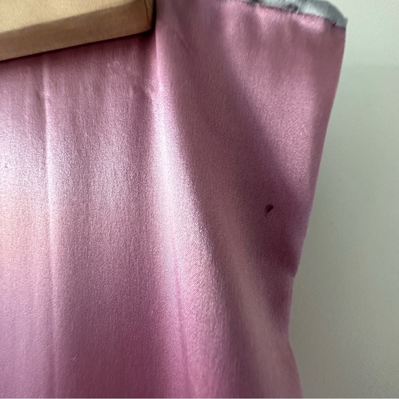 Vintage Rose Pink Silk Square Scarf - Picture 6 of 6